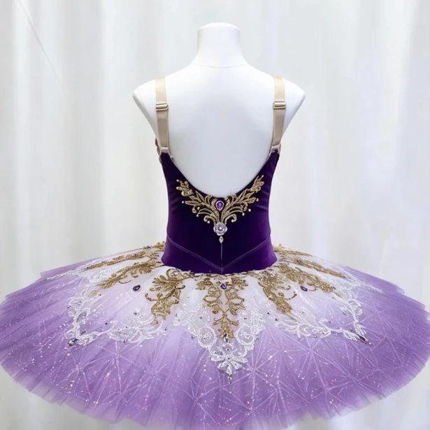 Rosa Blumen handgemachte Ballett Platte Tutu