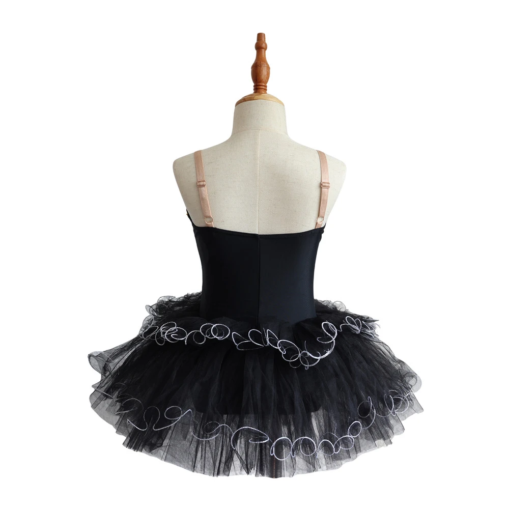 Gold Spitze M&auml;dchen Ballett Tutu Kleid Kinder B&uuml;hnenkost&uuml;m-ALP032