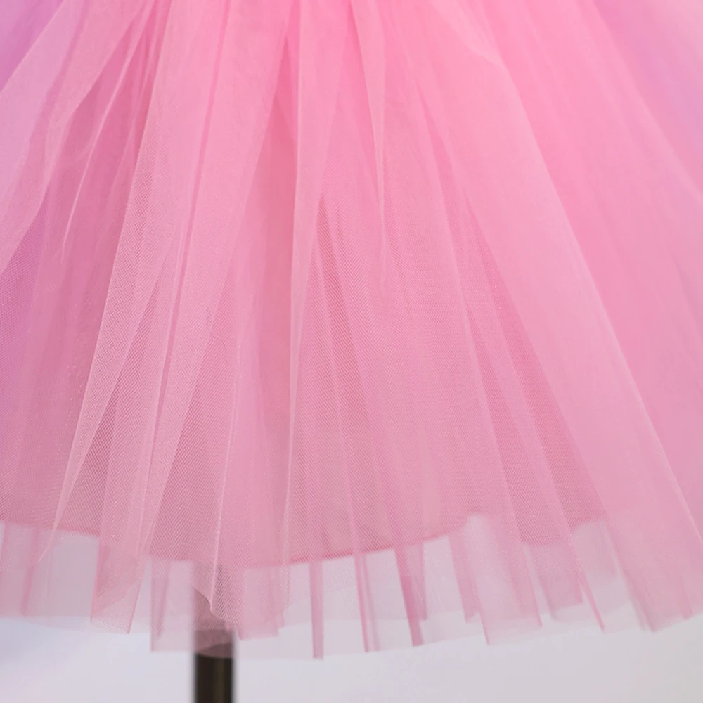 Rosa-lila Tutu-Kleid f&uuml;r M&auml;dchen, l&auml;ssiges Prinzessinnen-Kleid f&uuml;r Kinder Dress-ALP0107