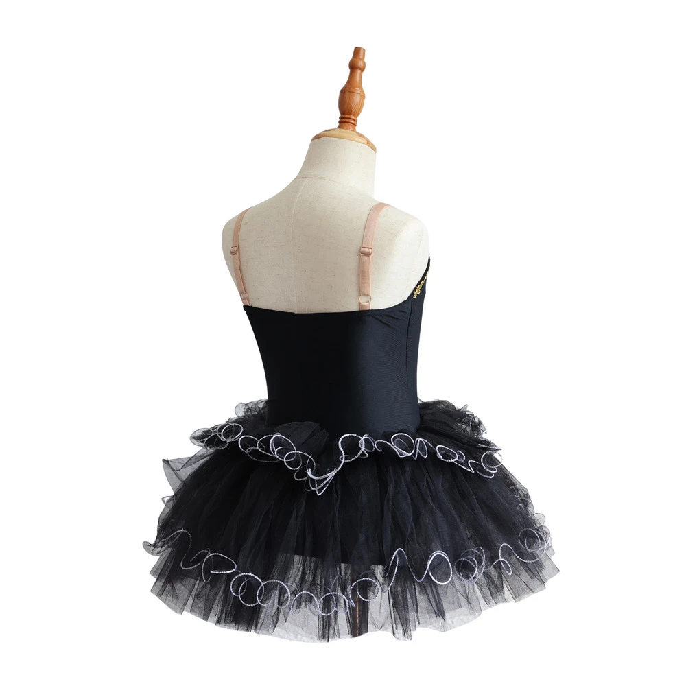 Gold Spitze M&auml;dchen Ballett Tutu Kleid Kinder B&uuml;hnenkost&uuml;m-ALP032