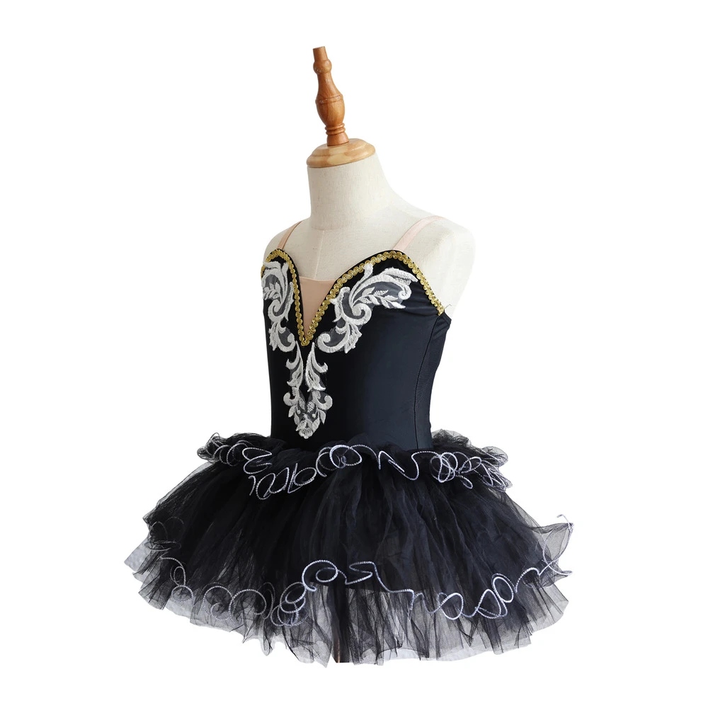 Gold Spitze M&auml;dchen Ballett Tutu Kleid Kinder B&uuml;hnenkost&uuml;m-ALP032