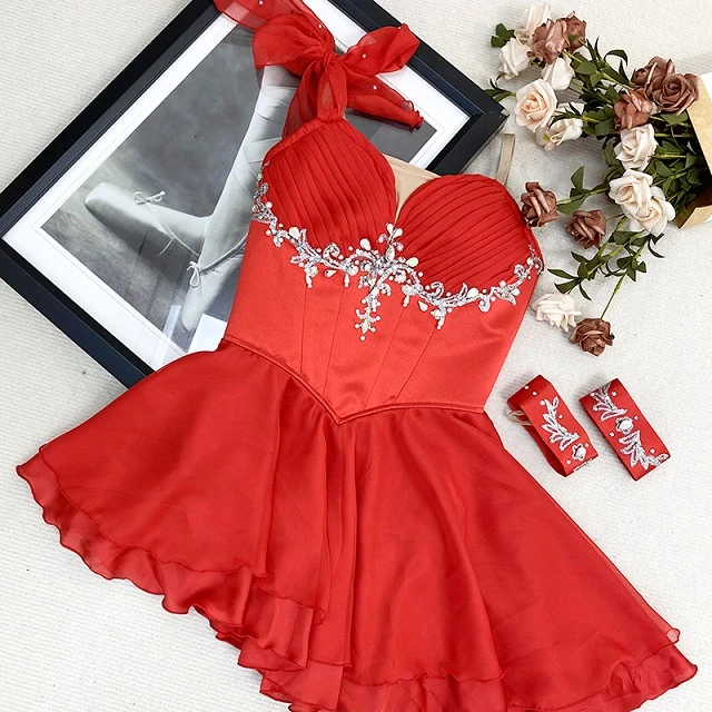 Rotes kurzes Ballettkleid &bdquo;The Talisman&ldquo; | R0697