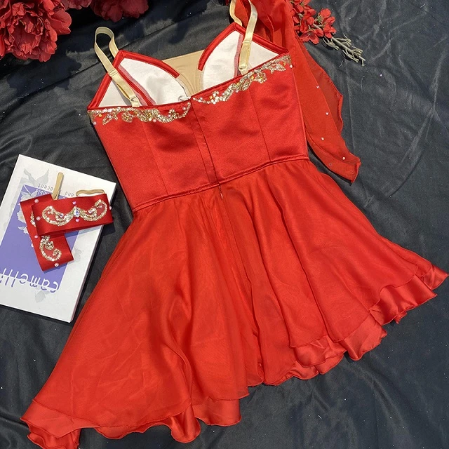 Rotes kurzes Ballettkleid &bdquo;The Talisman&ldquo; | R0697