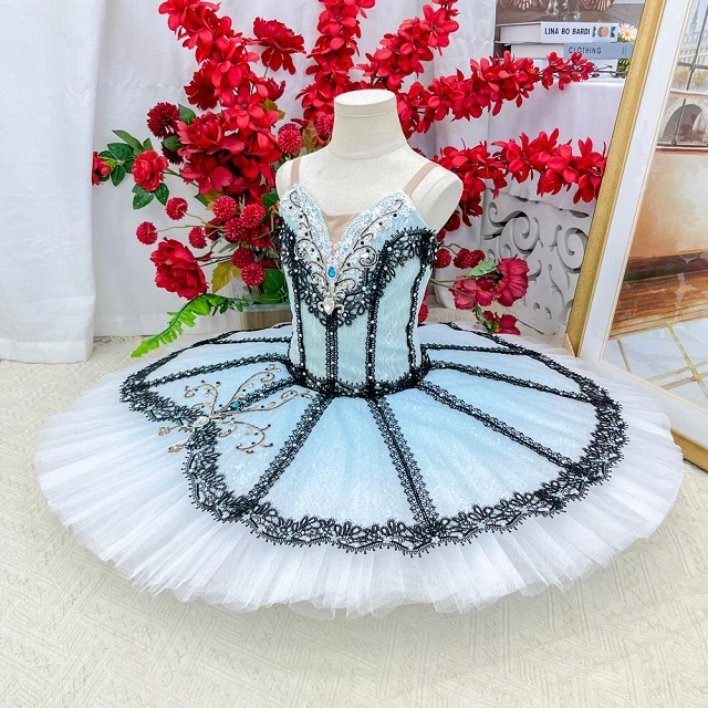 Hellblaues professionelles Pfannkuchen-Tutu | T1571