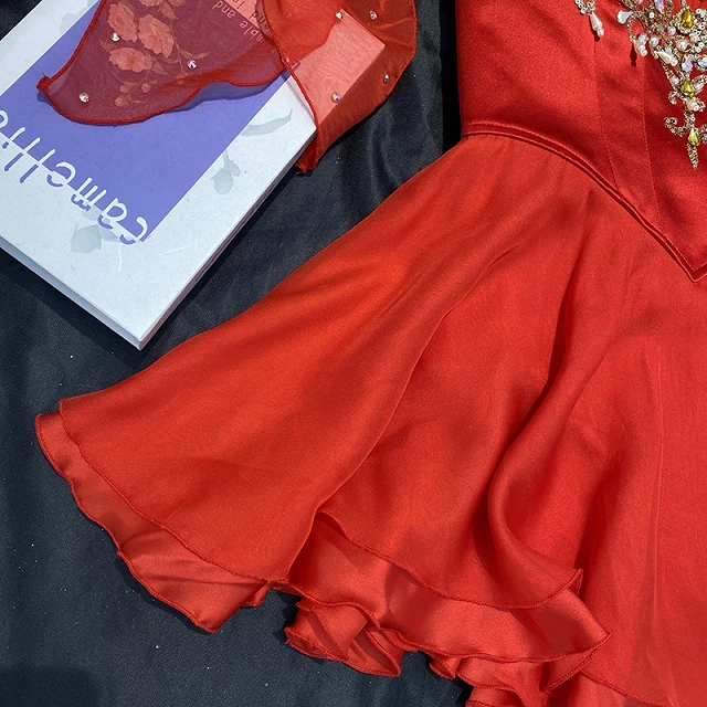Rotes kurzes Ballettkleid &bdquo;The Talisman&ldquo; | R0697