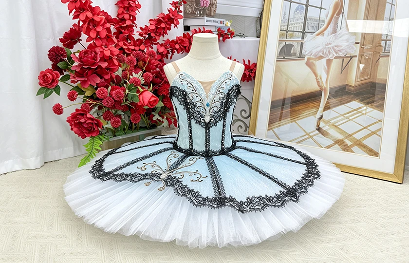 Hellblaues professionelles Pfannkuchen-Tutu | T1571