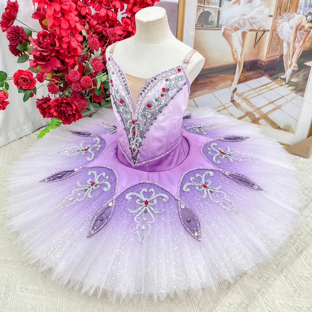 Lavender Ombre Professional Ballet Pancake Tutu | T1509
