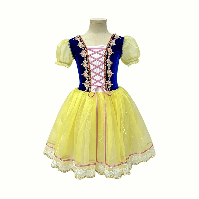 Girls Blue with Yellow Character Ballet Dress | XGZ0250
