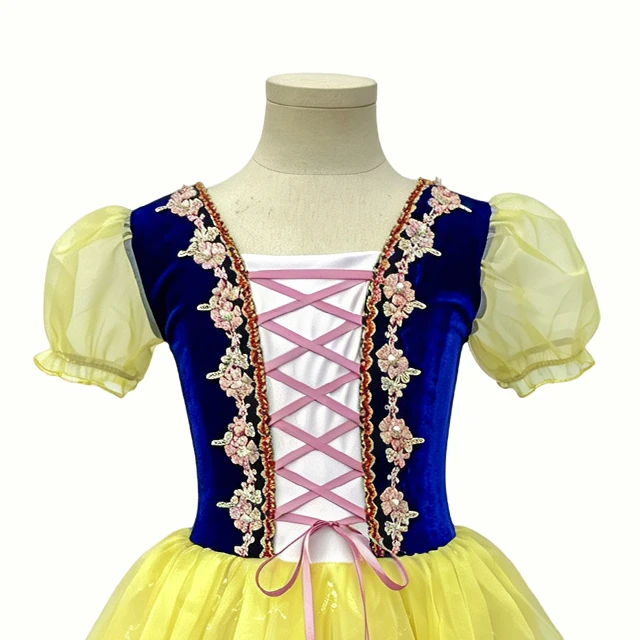 Girls Blue with Yellow Character Ballet Dress | XGZ0250