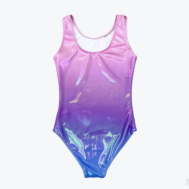 Colorful Gradient Kids Gymnastics Training Leotard|XY051