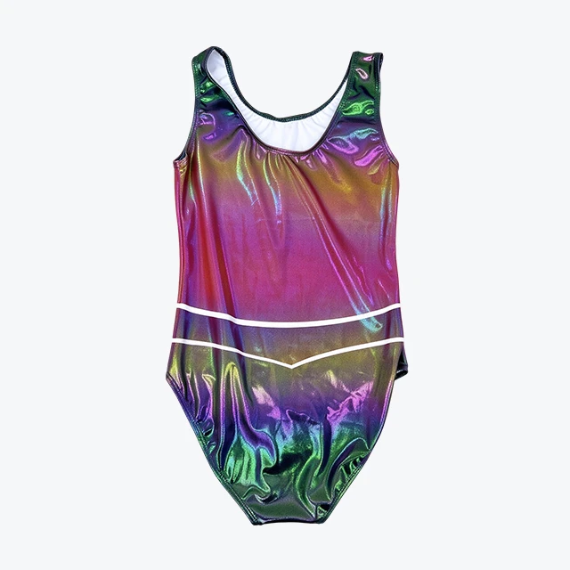 Colorful Gradient Kids Gymnastics Training Leotard|XY051