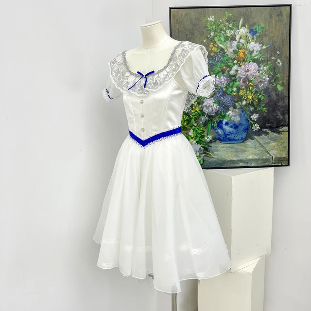 White Peasant Ballet Dress Graduation Party Ballet Costume|BLC2623