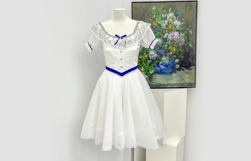 White Peasant Ballet Dress Graduation Party Ballet Costume|BLC2623